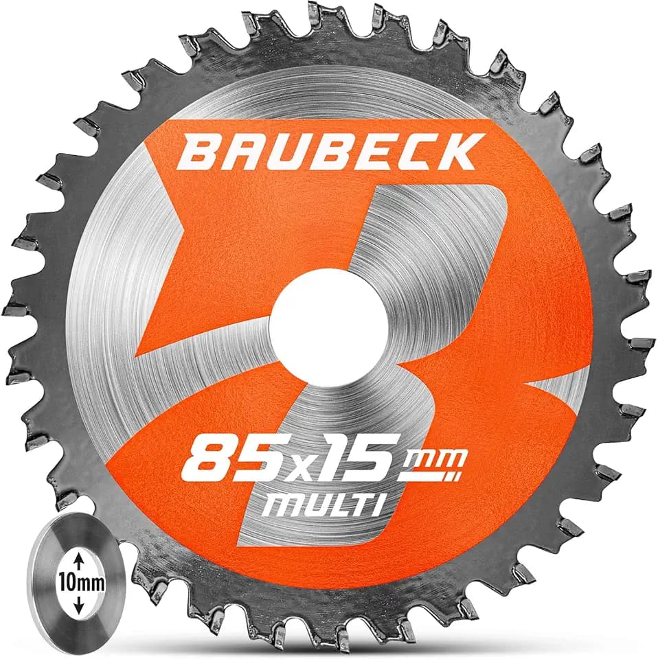 BAUBECK Sägeblatt 85x15 Kreissägeblatt 85x15 Sägeblatt 85mm 85x10 PRO