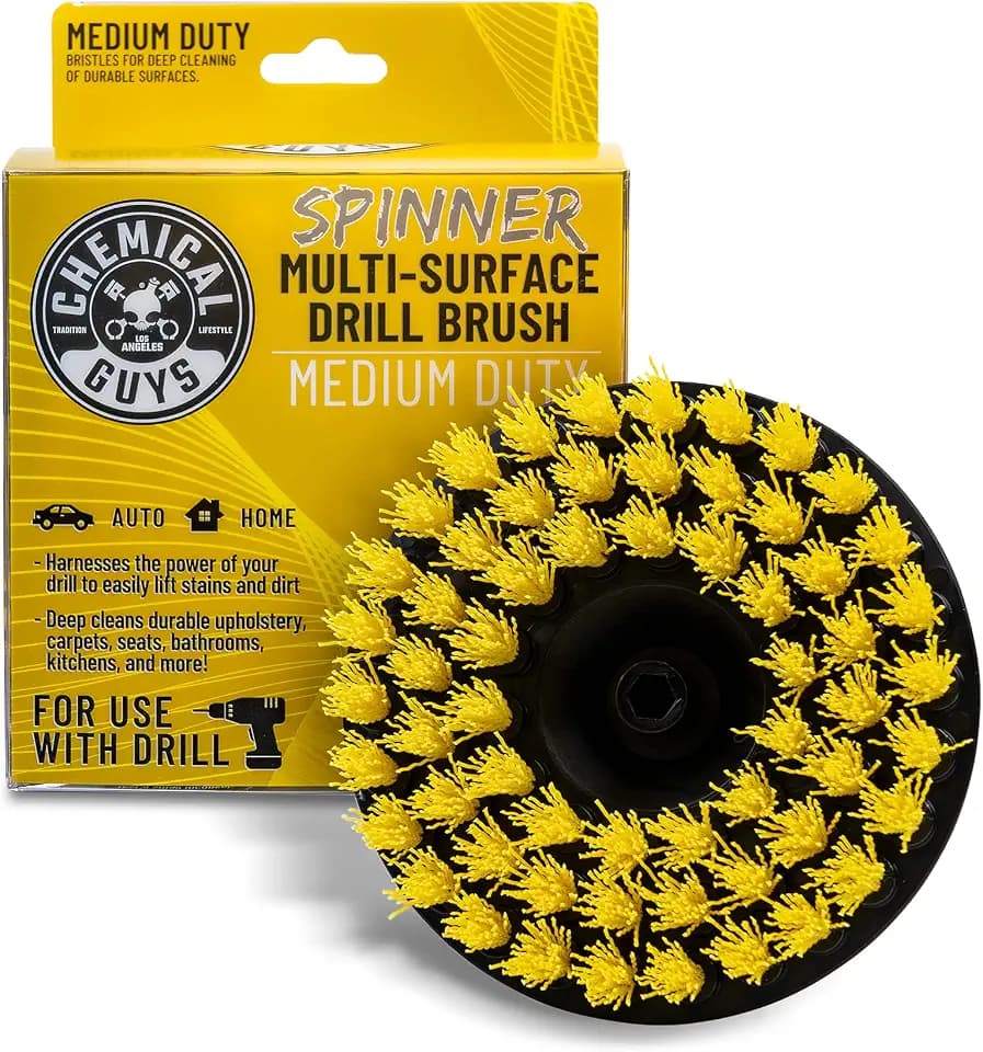 Chemical Guys, Medium Duty Spinner Drill Brush Attachment, Multi-Surface