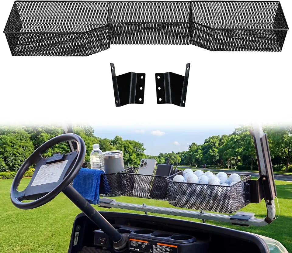 Golf Cart Basket Storage Front Inner Accessories for EZGO Yamaha
