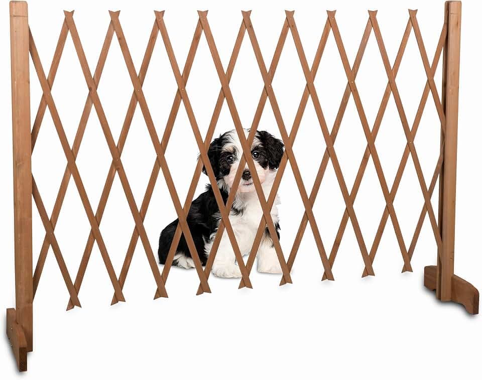 MaxxPro Barrier Door Safety Gate, Extendible Dog Fence, Width 30-117 cm, Height 90 cm