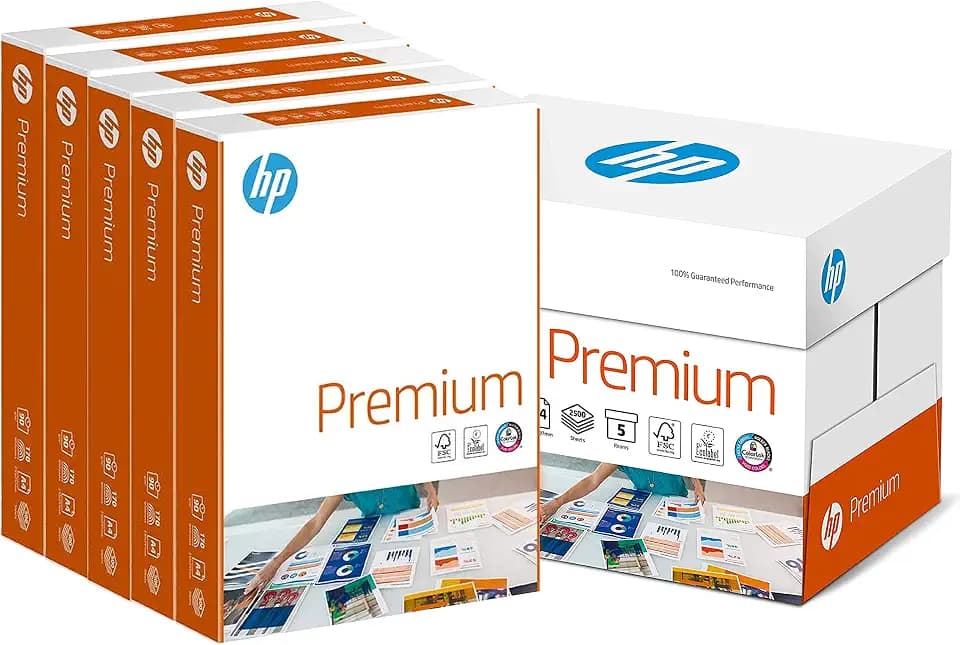 HP Premium Druckerpapier CHP 852-90 g, DIN-A4, 2.500 Blatt (5x500), weiß, Extraglatt