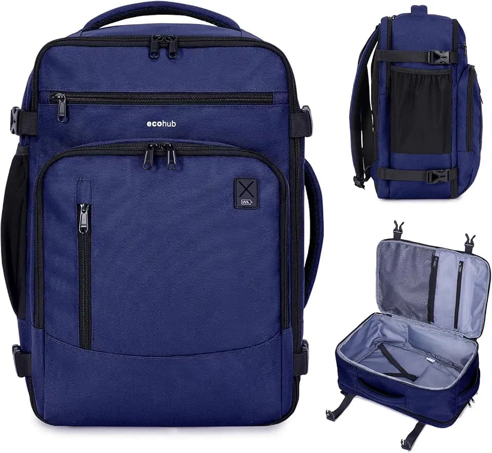 ECOHUB Travel Backpack Airline Approved Under Seat Personal Item Bag