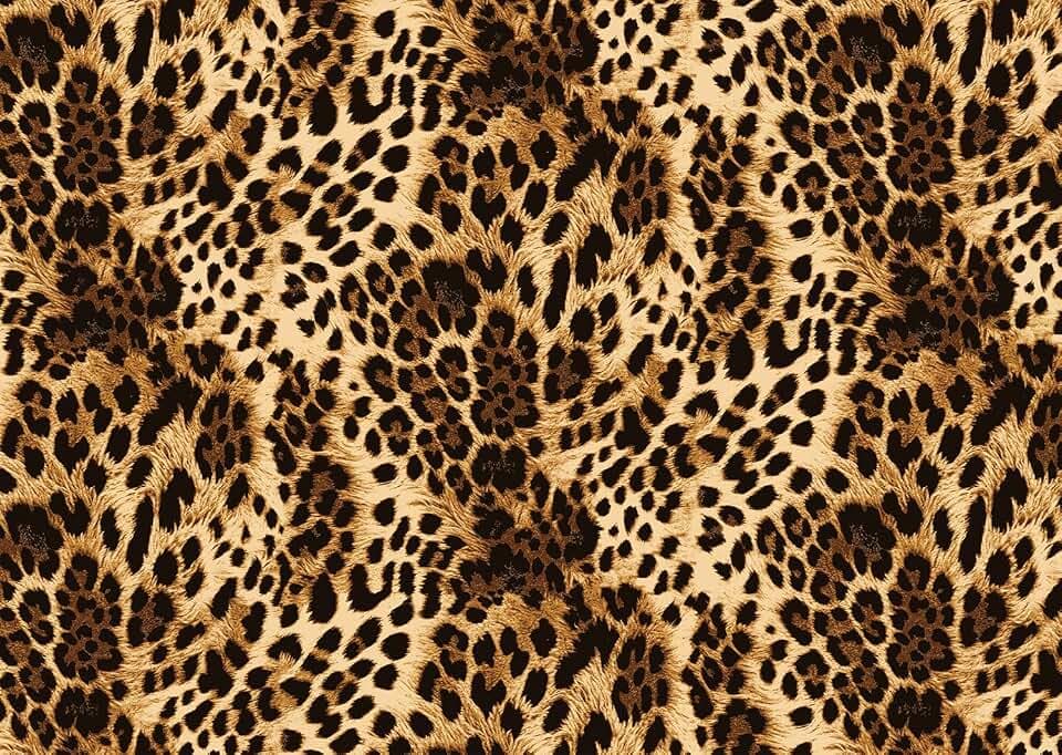 7x5ft Fabric Leopard Print Backdrop Cheetah Backdrop Skin Pattern Cheetah Black Brown Spots Photography Background Cake Table Decorations Photo Booth Studio Props 291