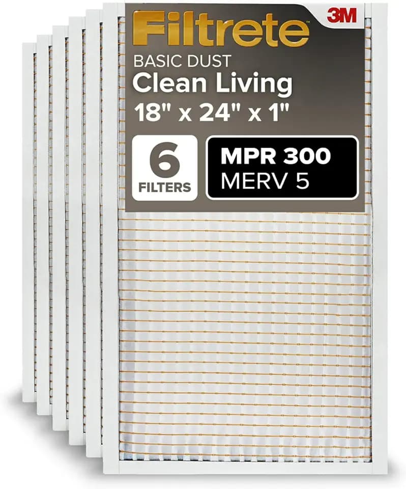 Filtrete BD21–6pk-1e Air Filter, 18 in. x 24 in. x 1 in., weiß