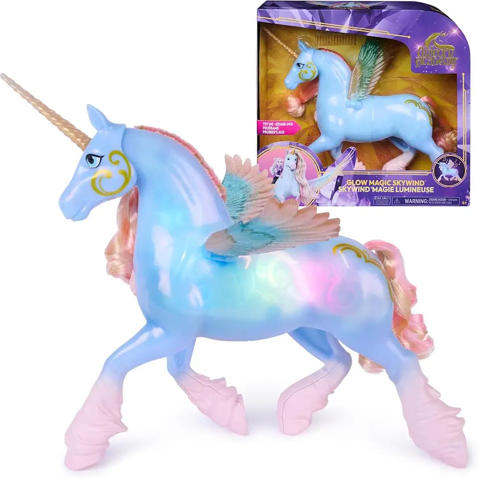Unicorn Academy Glow Magic Skywind, Dolls & Unicorn Toys, Ages 4+