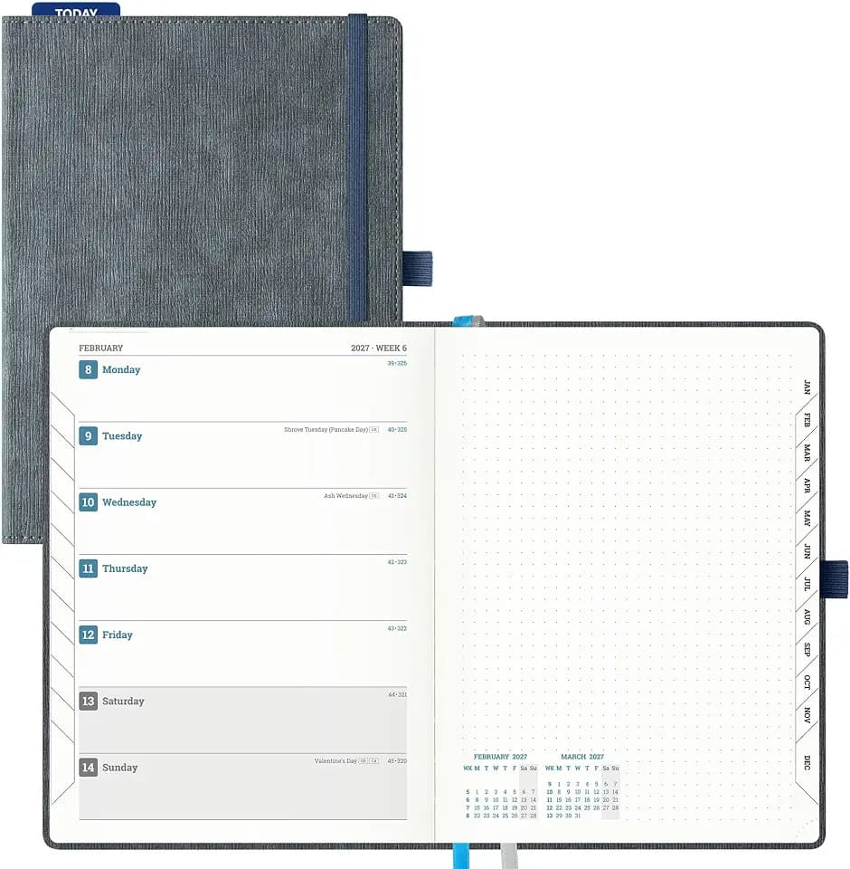 2027 Planner Weekly and Monthly, 6.5''x 8.5'' (Jan.27 - Dec.27)