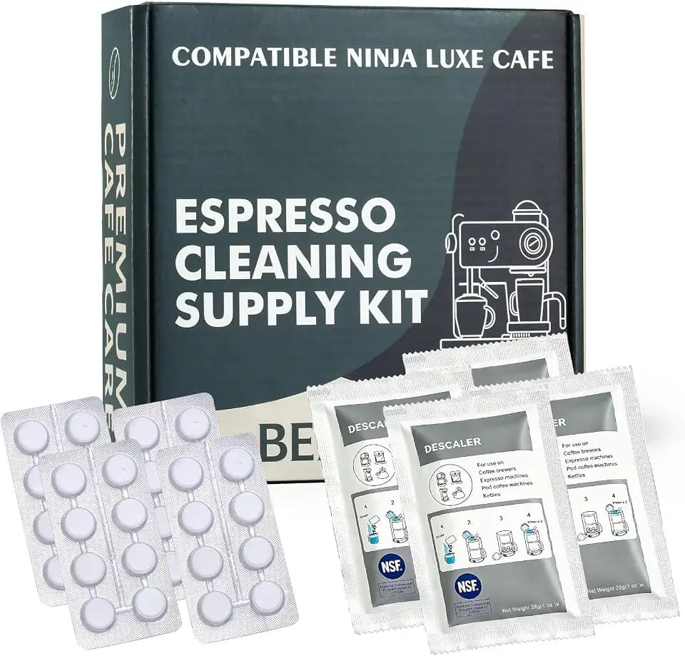 Espresso Cleaning Supply Kit for Ninja Luxe Cafe, Espresso Accessories Kit, 4+4pcs
