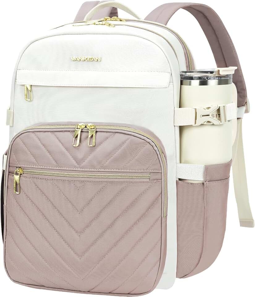 VANKEAN 15.6 Inch Laptop Backpack for Women Large Capacity