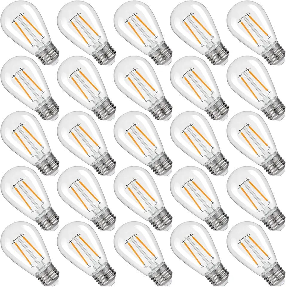 S14 Replacement LED Light Bulbs, 2W S14 LED Bulbs, Outdoor String Lights