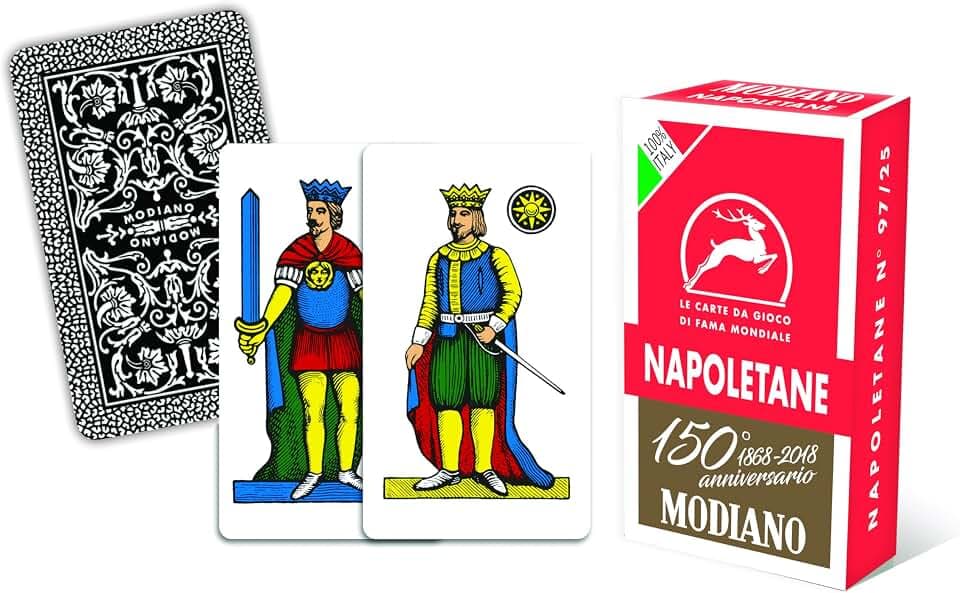 Modiano Neapoletanische Karten von 150 Jahren, Rot, 300080