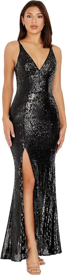 Dress The Population Women's Iris Bodycon Maxi Dress