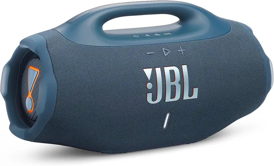 JBL Boombox 4 Portable Bluetooth Speaker, Waterproof, Deep Bass - Blue