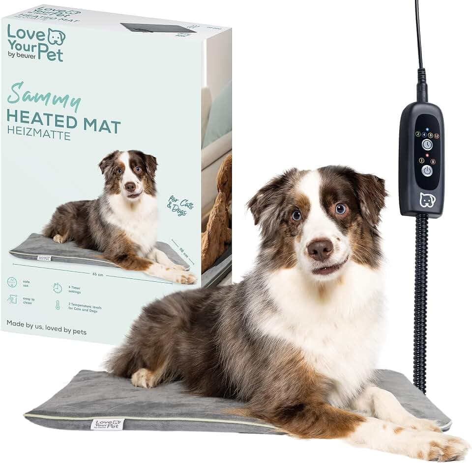Beurer Love Your Pet Heizmatte L Sammy für Hunde und Katzen, 65 x 50 cm