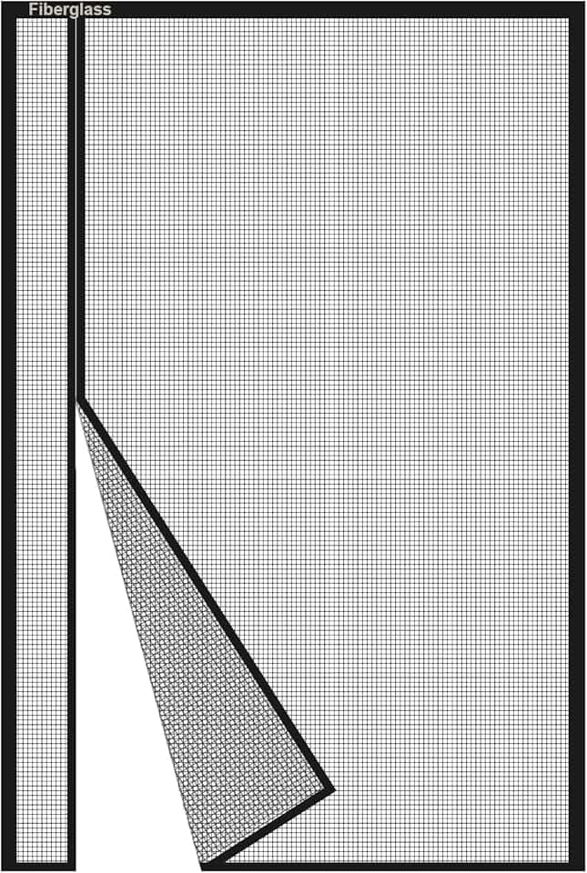 Risareyi Side Opening Magnetic Screen Door, 70 x 80 inch, Black