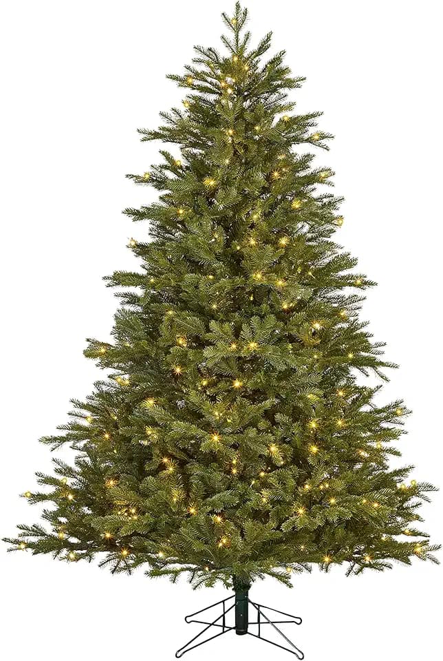 Black Box Trees Cottage Künstlicher Weihnachtsbaum mit LED-Beleuchtung – H185 x Ø137 cm – Grün