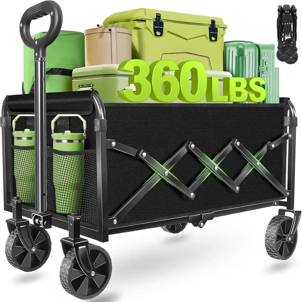 Wagons Carts Foldable,Collapsible Wagon Cart with Wheels
