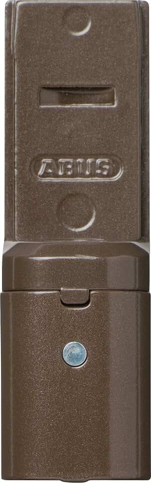 ABUS Hebetür-Sicherung B284 – Einbruchschutz, gleichschließend, Braun