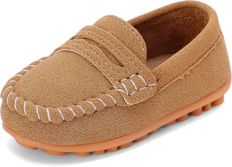 LACOFIA Baby Mokassin Schuhe Kleinkind Hausschuhe