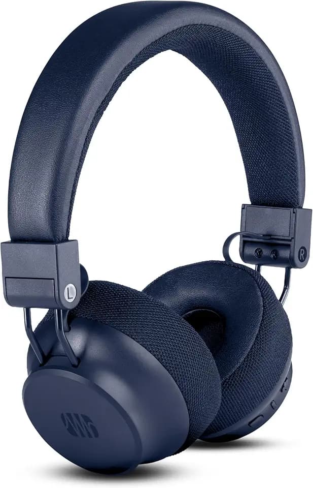 PreSonus Eris HD4BT — Over-Ear Closed-Back Wireless Headphones, Bluetooth, ANC Noise Cancelling, Up to 60 Hours Battery Life, Studio Headphones for Mixing, Monitoring, Recording, Midnight Blue