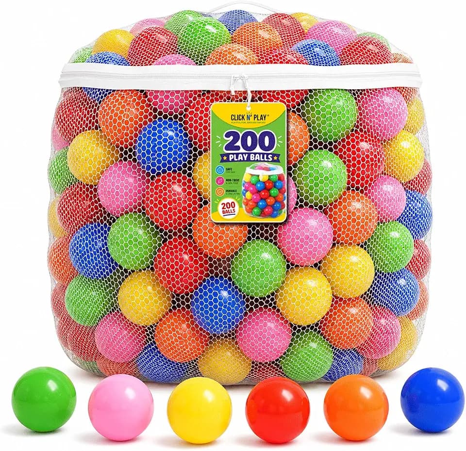 Ball Pit Balls, Bright & Pastel Multicolor Plastic Balls For Kids
