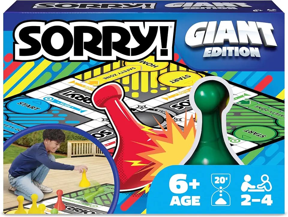 Spin Master Games Sorry! Giant Edition Classic Board Game for Kids