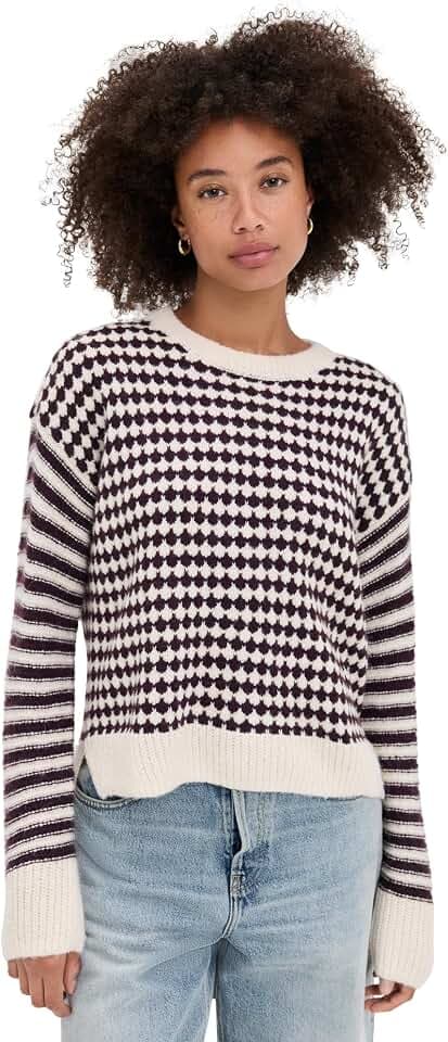 Madewell Women's Mixed Stripe Pullover Sweater