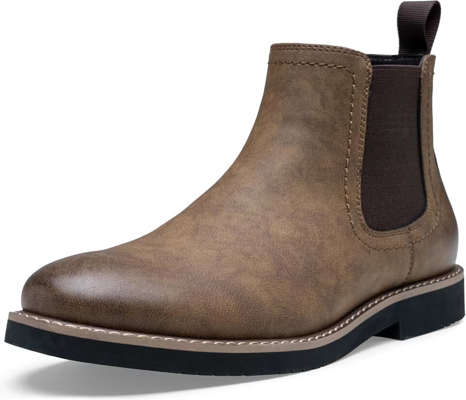 Vostey Men's Chelsea Boots Casual Slip On Ankle Boots