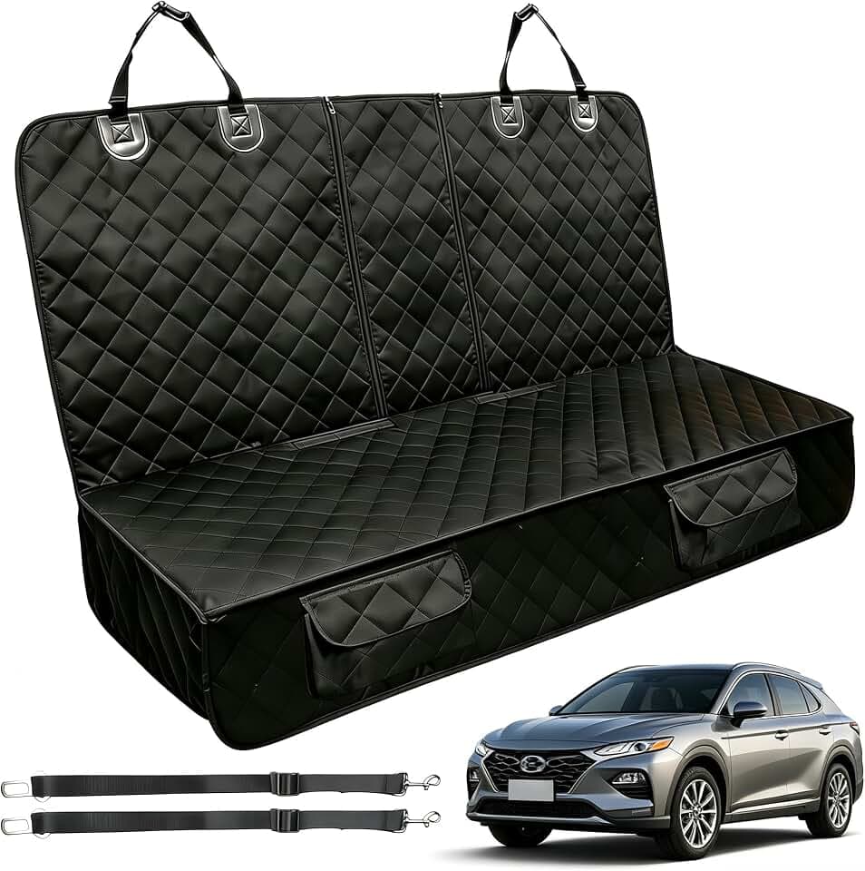 Dog Car Back Seat Cover for Hyundai Tucson Santa Fe Kona 2004-2025 2026