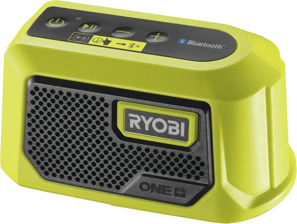 RYOBI 18 V ONE+ Akku-Bluetooth Box Mini RBTM18-0 (Ausgangsleistung 5 Watt, Lautsprecher Durchmesser 44 mm, ohne Akku und Ladegerät)