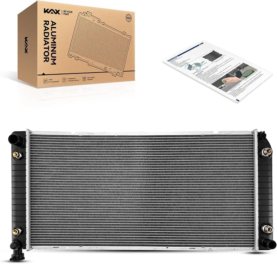 KAX CU624 Engine Cooling Radiator Replacement, Compatible with K1500, C1500, Tahoe, K2500, K1500 Suburban, C2500, Yukon, C1500 Suburban, K3500, C3500, Escalade, Blazer, C3500HD