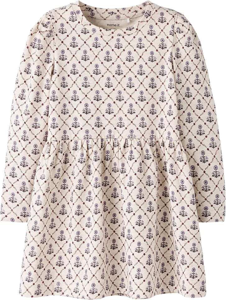 Name IT Mädchen Nmfnikala Ls Dress Box Lnoos Nmfnikala Ls Dress Box Lnoos (1er Pack)