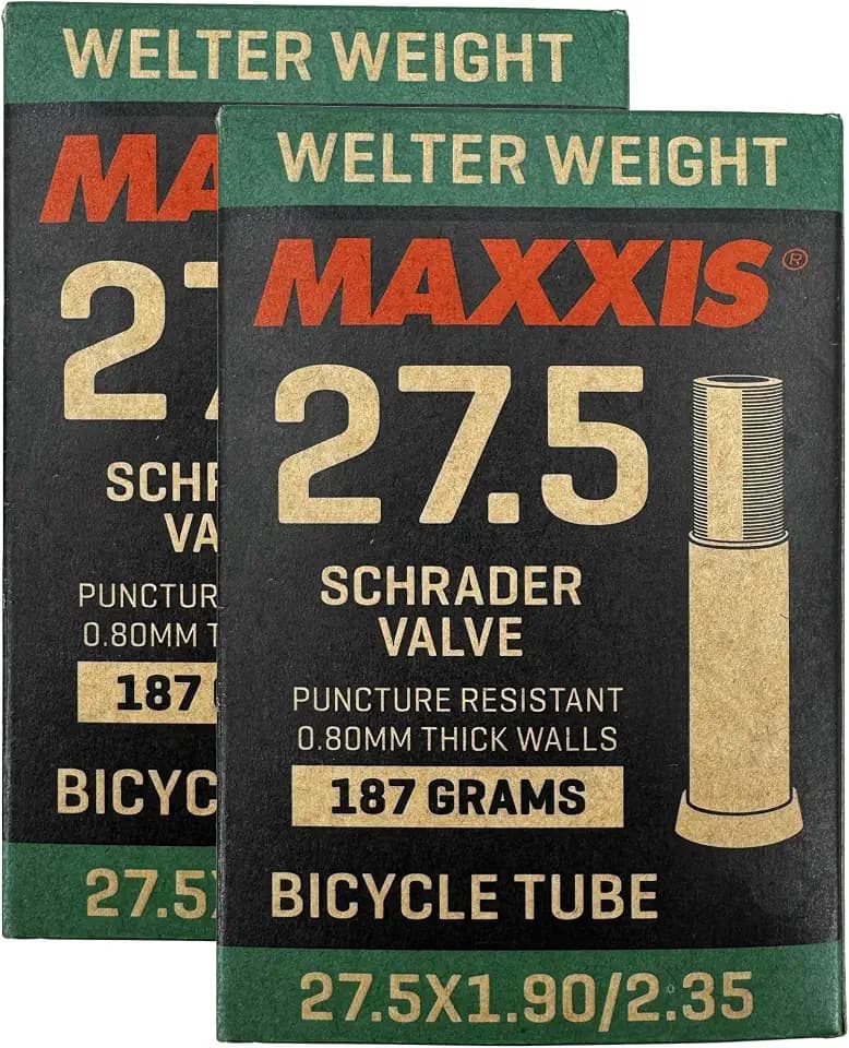Maxxis 27.5" x 1.90-2.35" Welter Weight Bicycle Inner Tube | Presta or Schrader Valves | Puncture Resistant | MTB Bike Tube