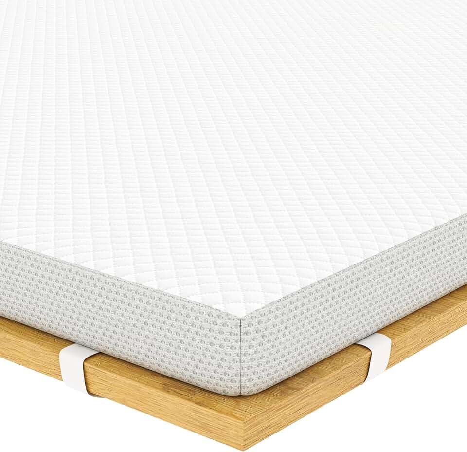 EGOHOME Matratzen Topper Memory Foam 90x200cm mit 5 cm Höhe, atmungsaktiver Matratzentopper, Matratzenauflage, Mattress Topper für Bett und Boxspringbett, Bezug Waschba