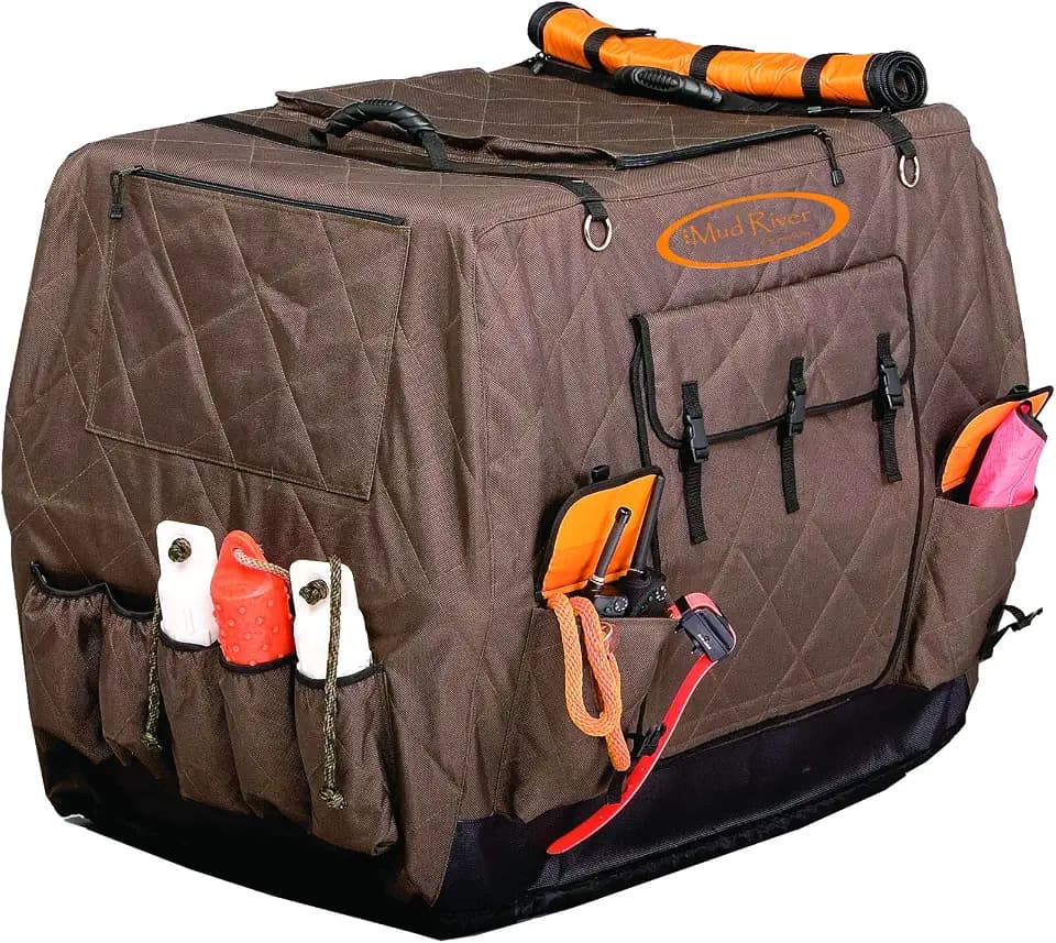 Mud River Dixie Kennel Cover, Brown, Large Standard , Large (36″ x 26″ x 26″)