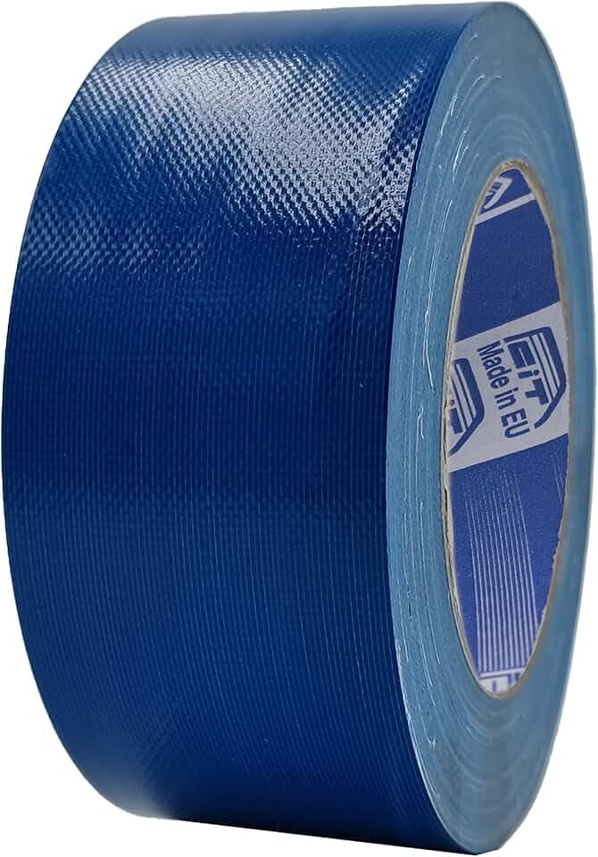 ACIT Super 50 mm x 25 M, verstärktes Gewebeband, Duct Tape, amerikanisches Gewebeband: Reparaturen, Befestigung und Verpackung mit hoher Dichtheit (Blau)