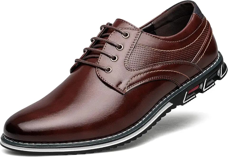 Men's Dress Shoes Comfort Soft Men Oxford Superior Flexural Leather Fashion Dress Sneakers Business Casual Derby Shoe