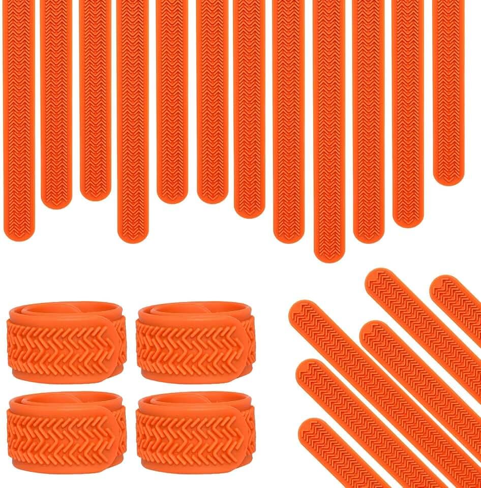 24 Pcs Silicone Slap Bracelets, Textured Silicone Slap Bracelets, Snap Bracelets Soft Slap for Party Favors, Classes Teaching,Carnival Rewards Easter Basket Stuffers & Egg Filler
