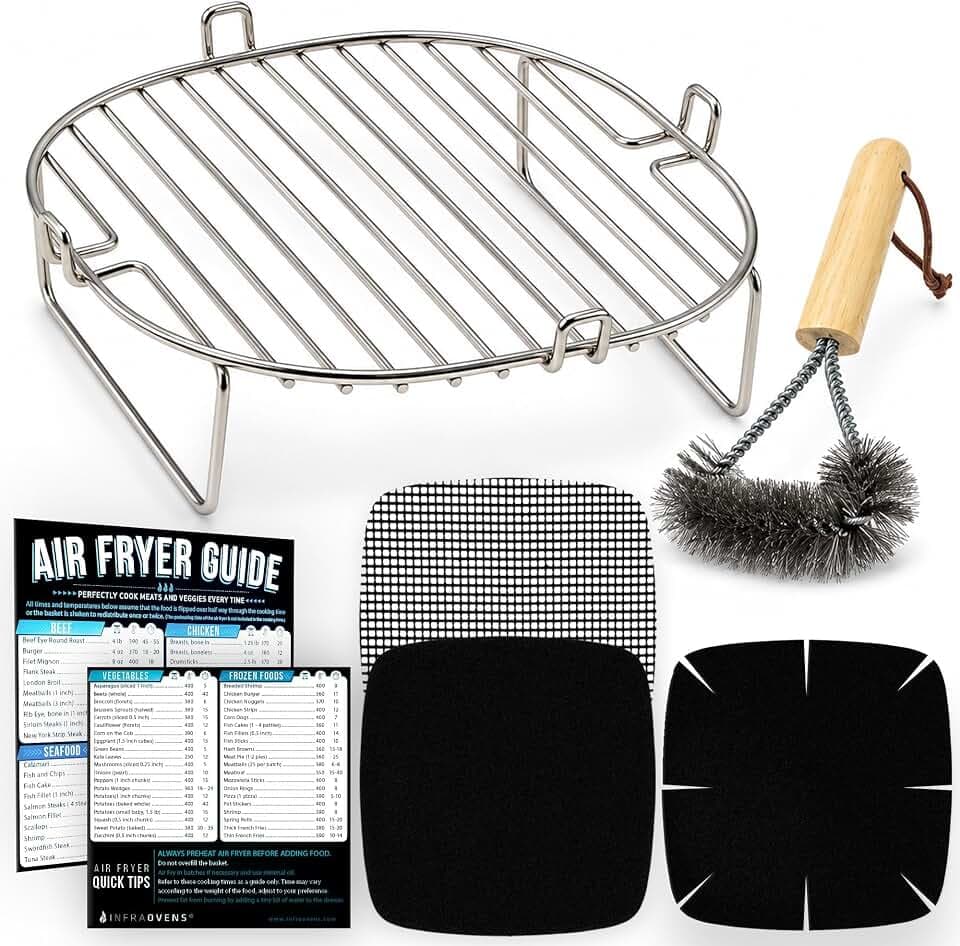INFRAOVENS Air Fryer Rack Compatible with Ninja Air Fryer Pro 5 Qt AF141