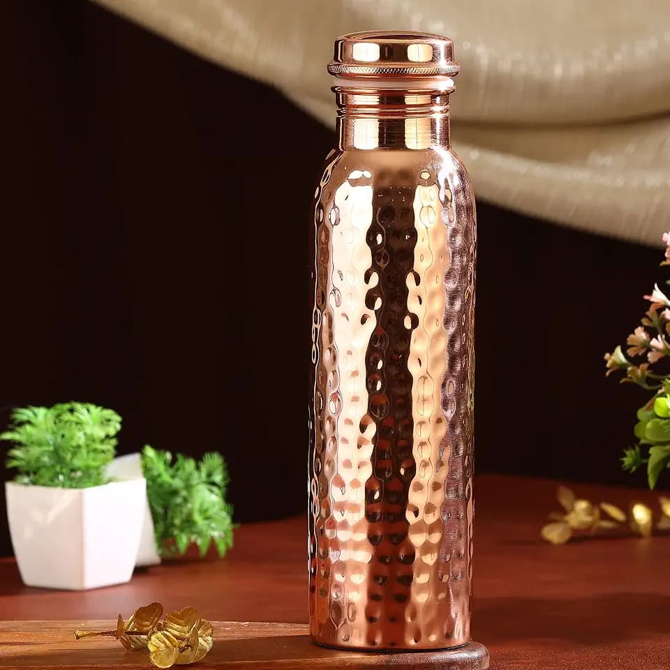 CROCKERY WALA & COMPANY cWc Pure Copper Water Bottle 1 litres
