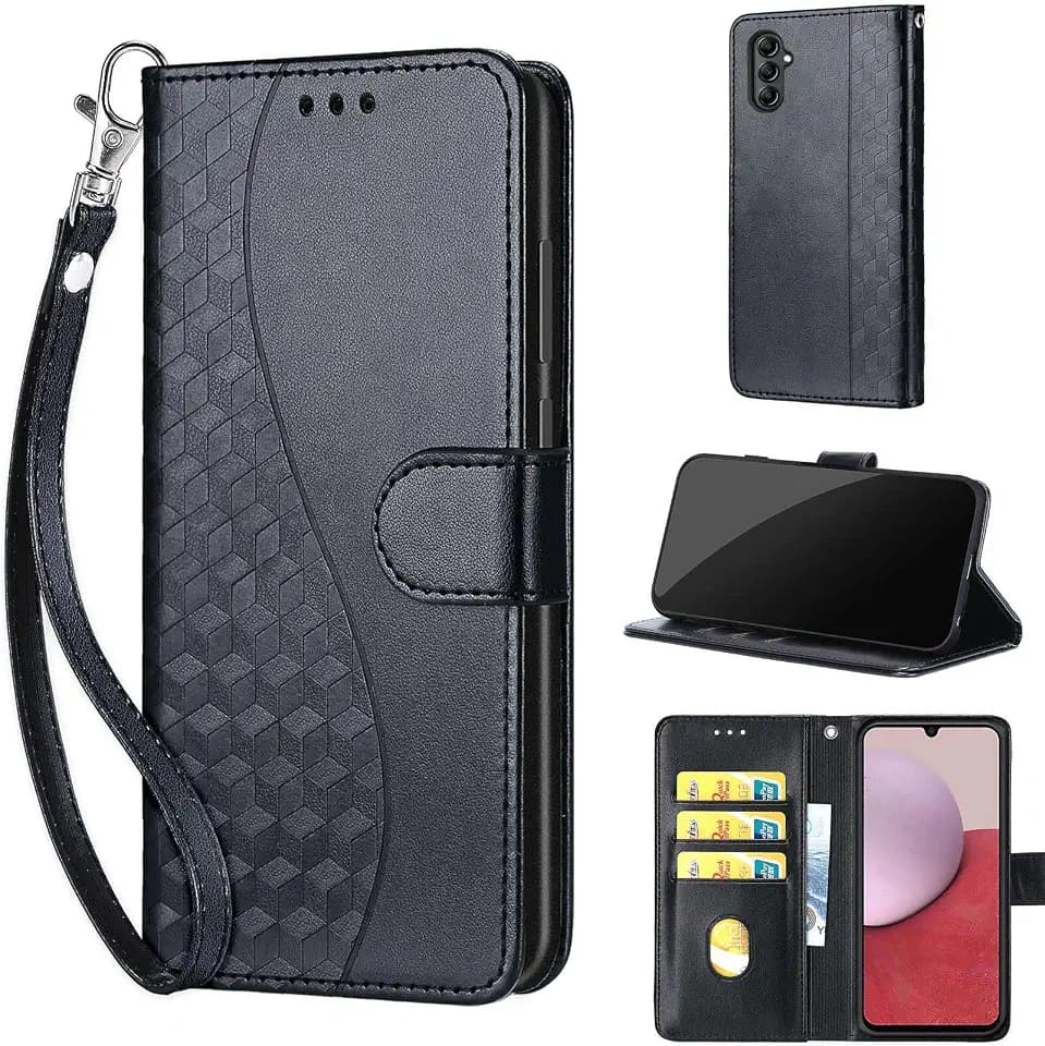 Wallet Case for Samsung Galaxy A14 5G, Black
