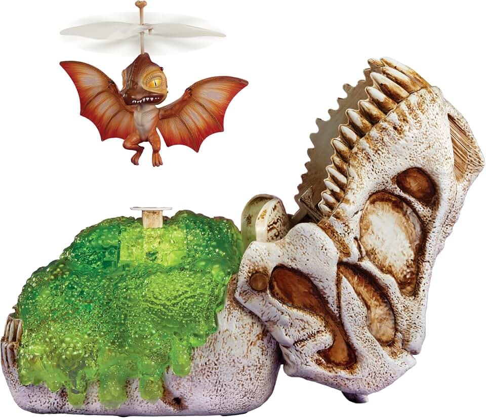 MGA Entertainment Gross-a-Saurus GrossMos Flying Dino Rot - Interaktives Dinosaurier-Spielzeug für Jungen und Mädchen, für Sammler und Kinder ab 6 Jahren