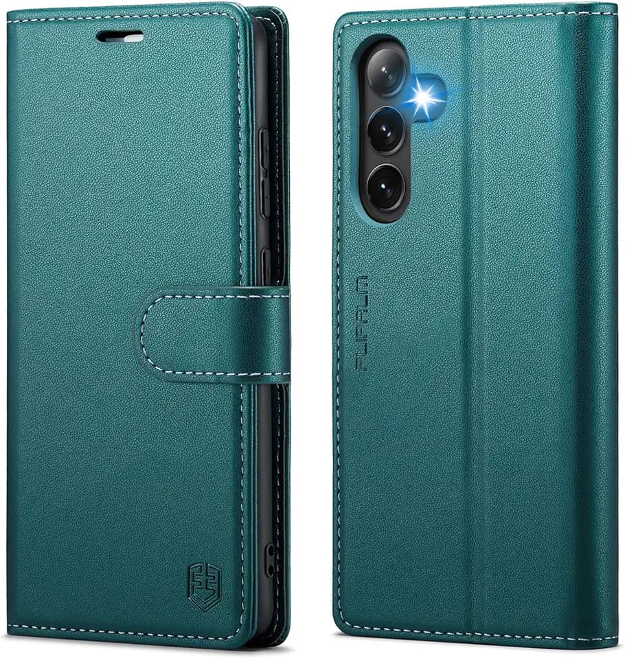 FLIPALM Wallet Case for Samsung Galaxy A26 5G, Bluegreen