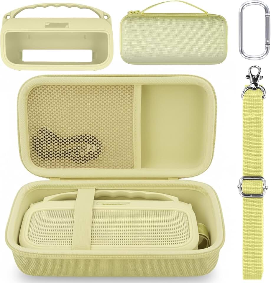 co2CREA Harte Tasche & Silikonhülle Set für Bose SoundLink Flex 1/2. Gen.