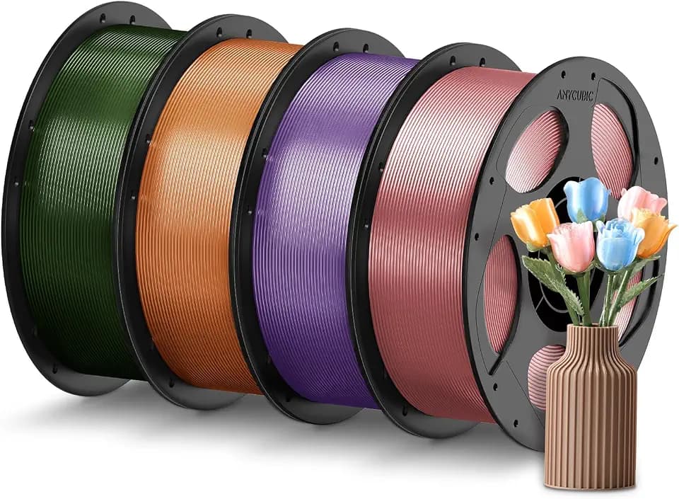 ANYCUBIC PETG Filament, Translucent und Vibrant, 4KG Set