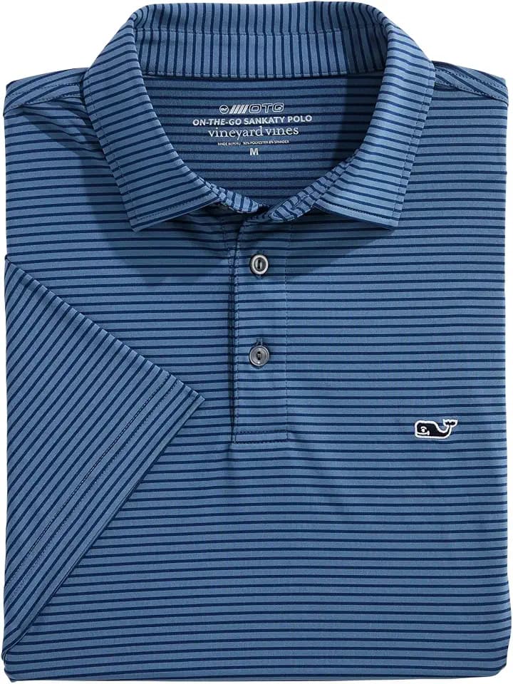 vineyard vines Men's Bradley Stripe Sankaty Polo