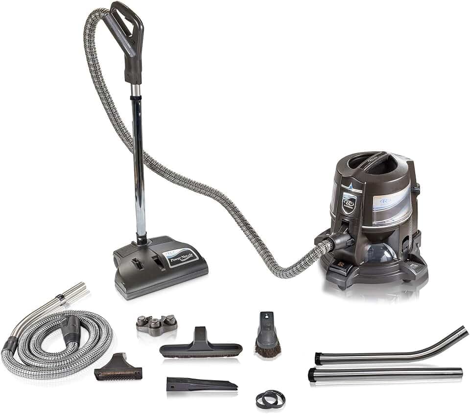 RAINBOW Genuine E Series E2 Blue 2-Speed Vacuum Cleaner – Bagless Canister with Water & HEPA Filtration, 80 CFM Suction & 6-Piece Tool Kit – Ideal for Carpets, Hard Floors, and Pet Hair