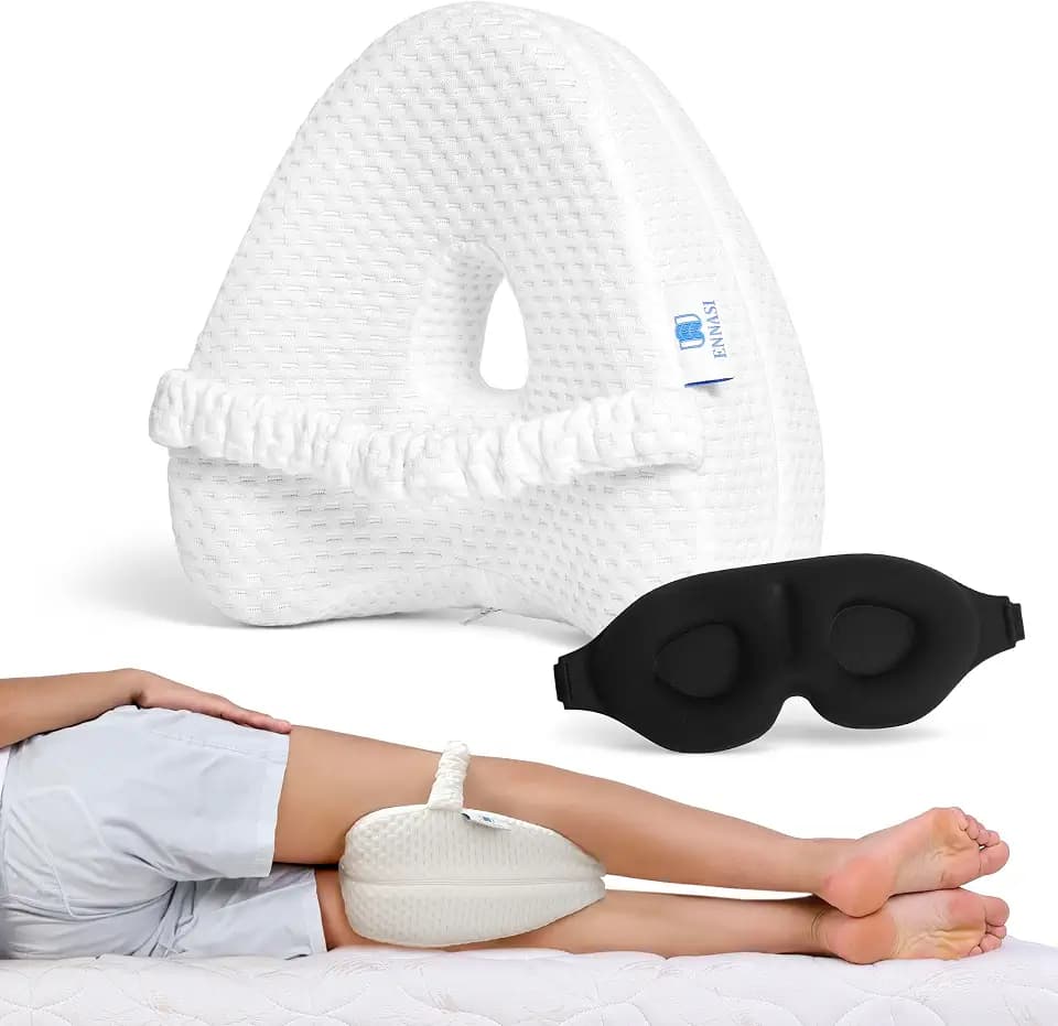 Doodsell- Knee Pillow - Knee Pillow for Side Sleepers Kit - Sciatica Pain Relief Knee Pillow - Leg Pillows Set for Side Sleepers