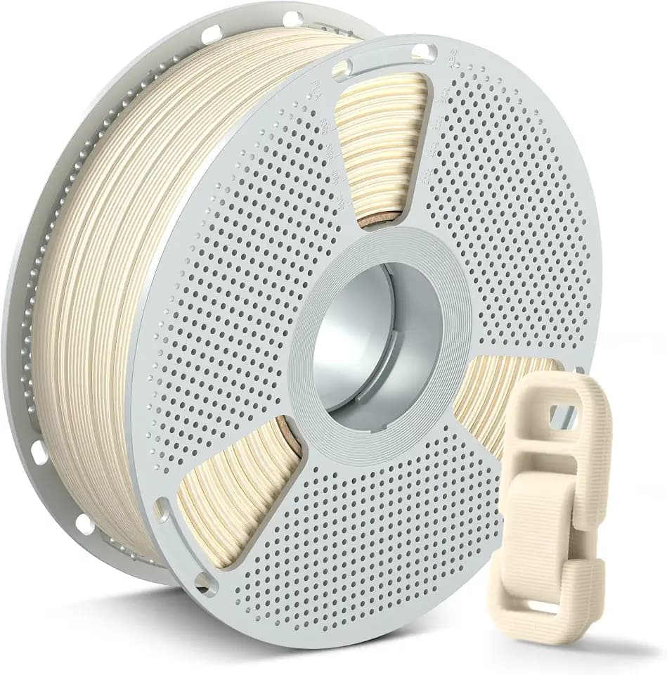 SUNLU Easy PA Filament 1,75mm 1KG, Nylon 6+66 3D-Druckerfilament, Polyamid (PA) Nylon Filament, Verzugsfreies Drucken, PC-Spule, Passt zu den Meisten FDM-Druckern, 1KG Spule (2,2lbs), Naturfarbe