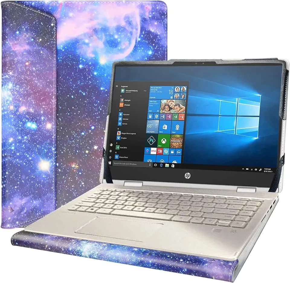 Protective Case for Lenovo IdeaPad Slim 3 Chromebook Gen 8/Yoga Pro 9i Gen 8 14,Case for HP Chromebook x360 14a-caXXXX 14a-ca0030wm & Vostro 14 3430 3435/Latitude 3445 Chromebook 14",Galaxy