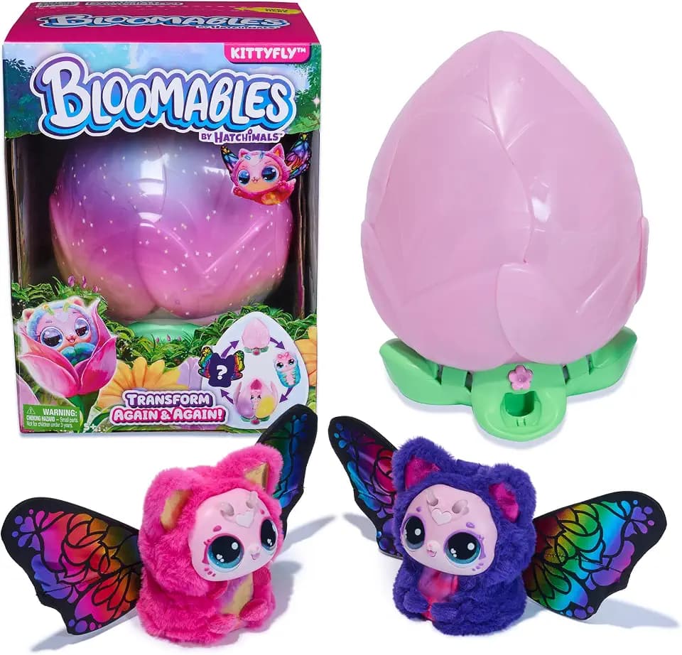 Hatchimals Bloomables Kittyfly Surprise Interactive Toy & Flower, Ages 5+